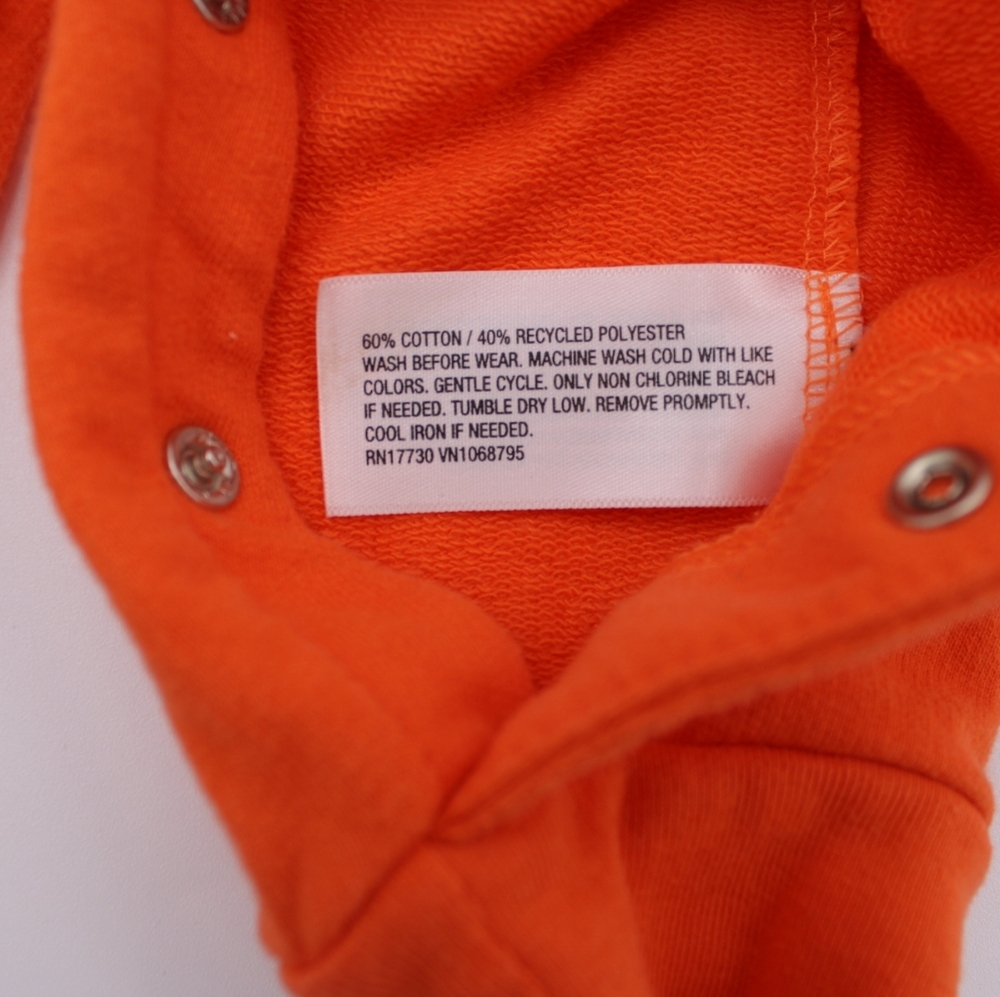 Cat & Jack Pumpkin Hooded Jumpsuit – 18M - Picture 2 of 6